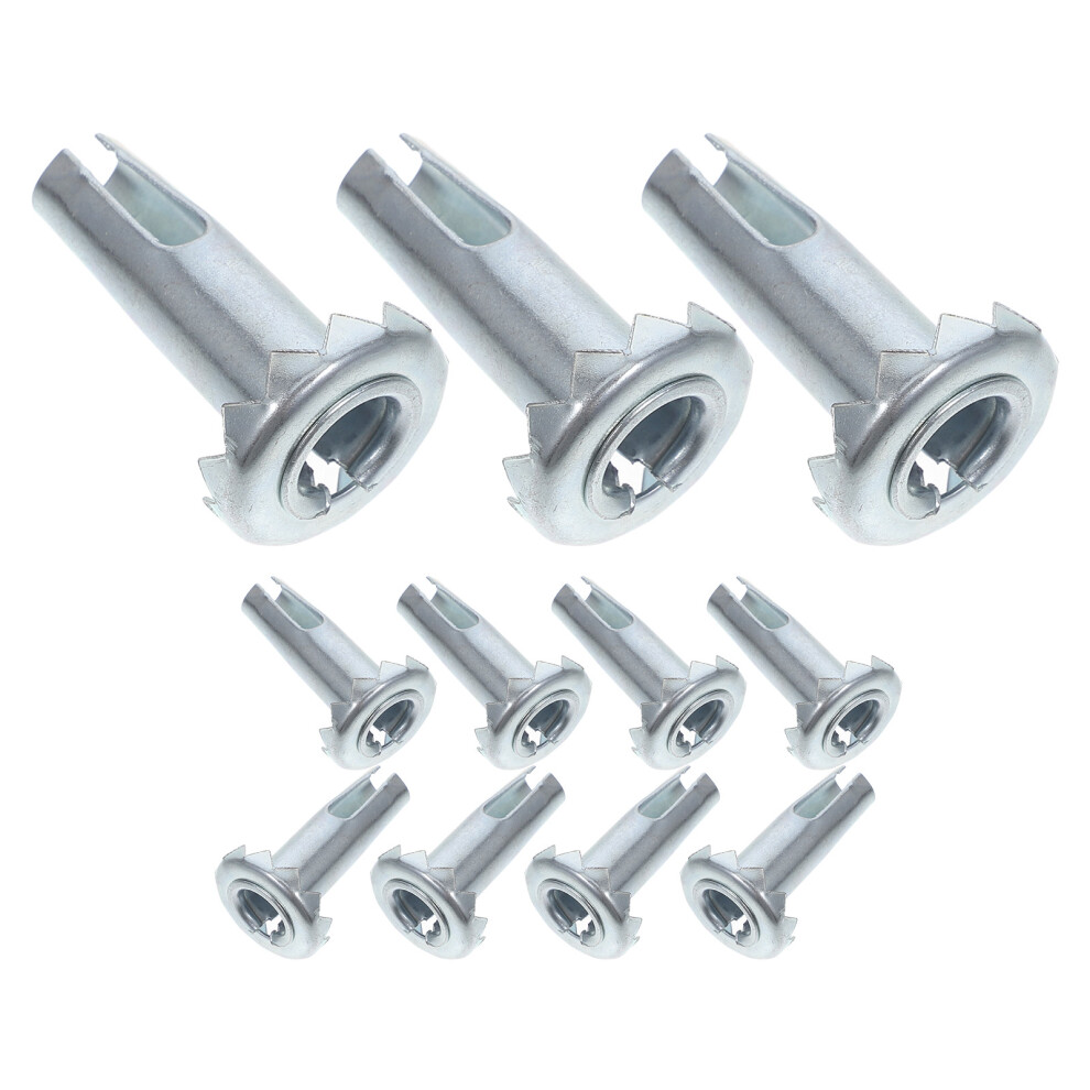 60 Pcs Iron Caster Stem Sleeve Wheel Socket For Furniture Replacement 034170871412