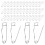 500 Pcs Curved Safety Pin Metal Patchwork Secure Edges 2