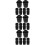 30 Pcs Non-Slip Rubber Bass Drum Sleeve Practical Drum Accessory 10