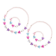 4Sets Kinderfeest Ketting Armband Snoepkleuren Decoratie