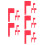 20 Pcs Acrylic Rotatable Red Flag For Mailbox Outdoor Mount 8