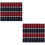 400 Pcs Heat Shrink Capsules Red Black 6