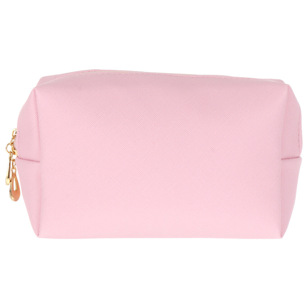 Inoomp Pink 2Pcs Portable Makeup Bags Lightweight Travel Cosmetic Pouches