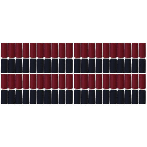 400 Pcs Heat Shrink Capsules Red Black 1
