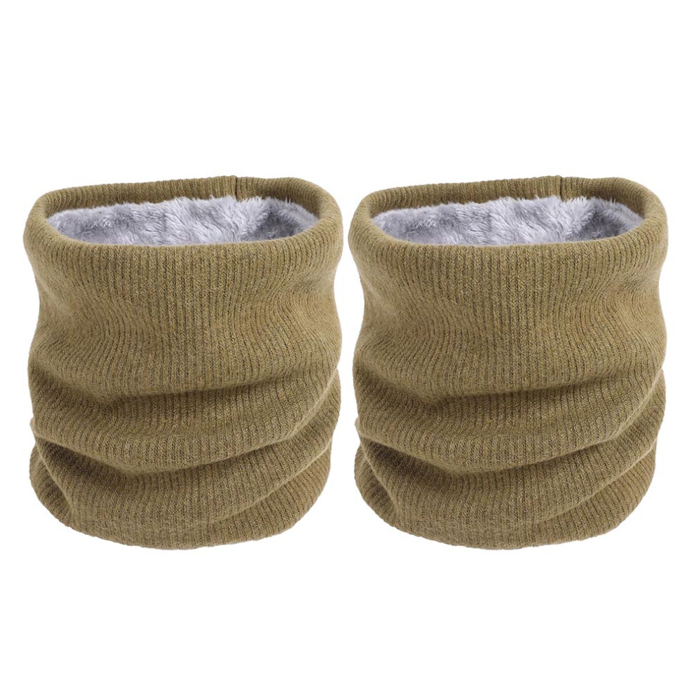 6 Pcs Winter Scarf Double-Layer Windproof Neck Warmer Green-image-OPC-PKYHHV2-NEW