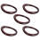 15 Pcs Solid Wood Oval Handbag Handles Wooden Patchwork Frame Hangers 11