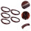 15 Pcs Solid Wood Oval Handbag Handles Wooden Patchwork Frame Hangers 10