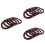 15 Pcs Solid Wood Oval Handbag Handles Wooden Patchwork Frame Hangers 6