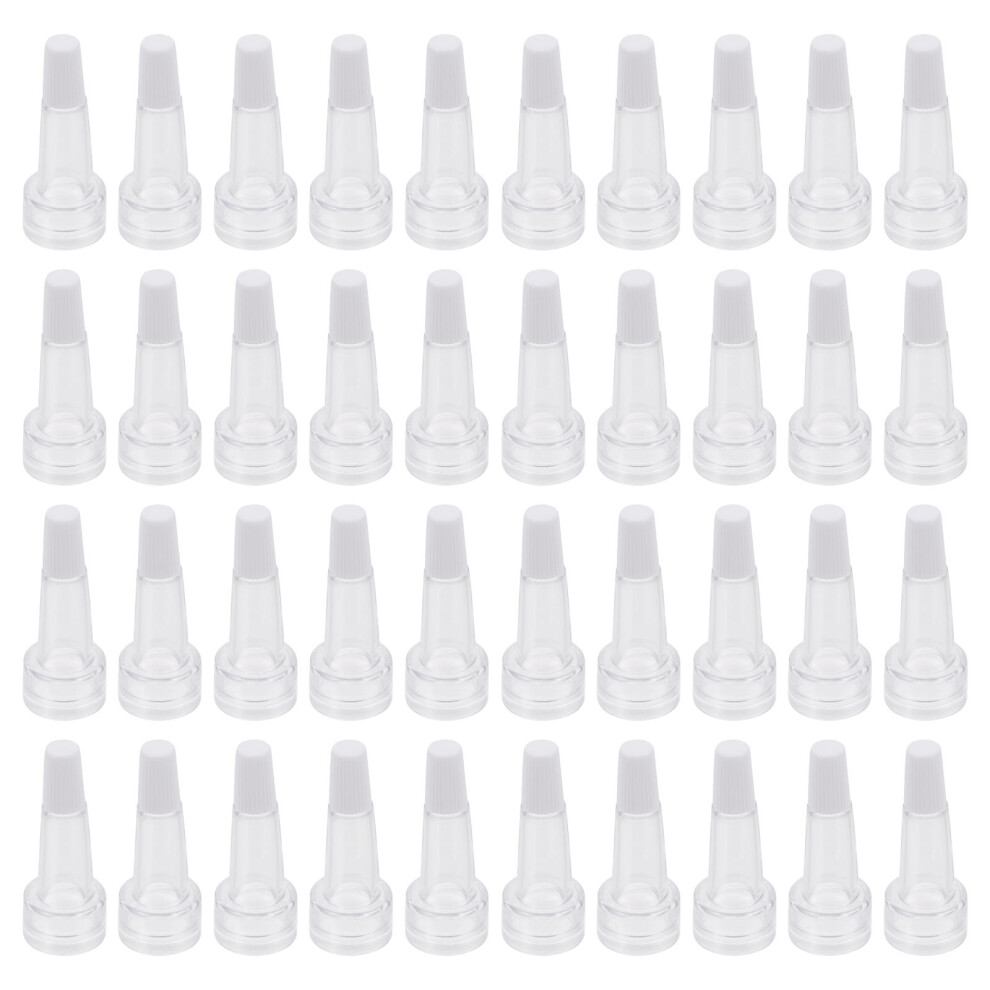 Inoomp Set Of 2 Travel Liquid Medicine Containers Vial Bottle Plastic Cap