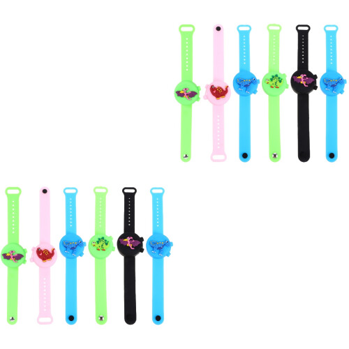 2Pièces Distributeur Bracelet Main Silicone Portable Usage 2