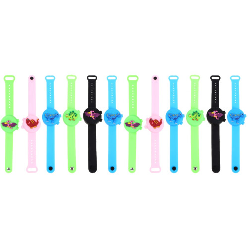 2Pièces Distributeur Bracelet Main Silicone Portable Usage 1