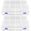 2 Count Transparent Storage Case Clear Collapsible Hardware 5