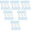36 Pcs Game White Boards Single Sided Paddles Handheld 10