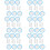 36 Pcs Game White Boards Single Sided Paddles Handheld 9