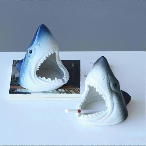 Ash Tray Shark Shape Animal Model Multi-purpose Decorative Cute Ash Tray Holder for Cigarette 1