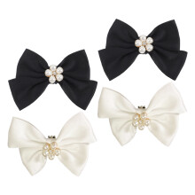 8 Pairs Shoe Clips With Imitation Pearls For Wedding Decor