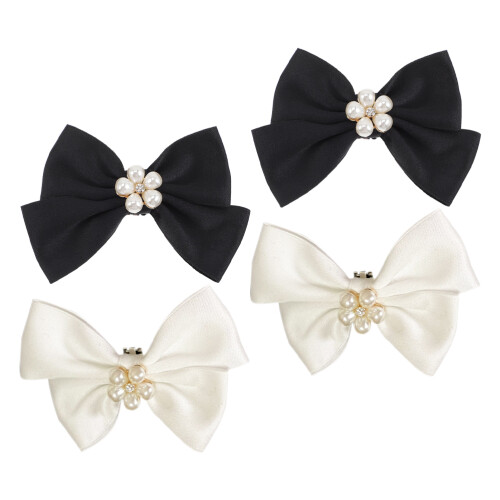 8 Pairs Shoe Clips With Imitation Pearls For Wedding Decor