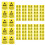 160 Pcs Static Warning Labels Device Caution Stickers 9