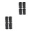 8Pièces Cache Rubber Antidérapant Pour Microphone Noir Absorption Choc 10