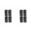 8Pièces Cache Rubber Antidérapant Pour Microphone Noir Absorption Choc 11