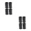 8Pièces Cache Rubber Antidérapant Pour Microphone Noir Absorption Choc 8
