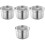 4Stk Schalen Für Kleinkinder, Deckel , Silber 5