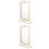 2Pcs 8 Inch Double Sided Rotating Floating Picture Frame For Decor 5