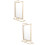 2Pcs 8 Inch Double Sided Rotating Floating Picture Frame For Decor 7