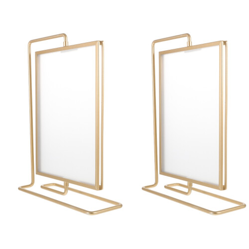 2Pcs 8 Inch Double Sided Rotating Floating Picture Frame For Decor 1