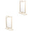 2Pcs 8 Inch Double Sided Rotating Floating Picture Frame For Decor 3