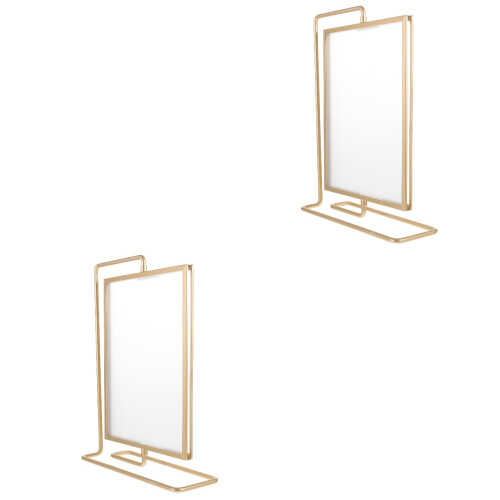 2Pcs 8 Inch Double Sided Rotating Floating Picture Frame For Decor 2