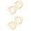 8 Pcs Thickened Solid Bamboo D Shape Bag Handles Diy Accessories 5