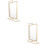2Pcs 8 Inch Double Sided Rotating Floating Picture Frame For Decor 6