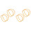 8 Pcs Thickened Solid Bamboo D Shape Bag Handles Diy Accessories 2