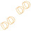 8 Pcs Thickened Solid Bamboo D Shape Bag Handles Diy Accessories 3