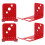 20 Pcs Fire Extinguisher Wall Mount Bracket Heavy Duty Holder 2