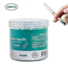 100pcs Cigarette Filter Tip Disposable Cigarette Filters Smoking Filtration Cleaning Holder n