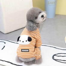 (L, orange) Pet dog clothes, pet legs sweatshirt, pet dog clothes, autumn and winter new style 23 puppy bags, home clothes