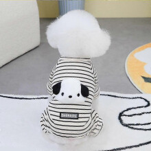 (S, black) Pet dog clothes, pet legs sweatshirt, pet dog clothes, autumn and winter new style 23 puppy bags, home clothes