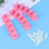 9 Pcs Nail Training Rack With 10 Tips For Women (Pink) 11