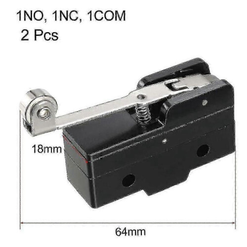 2pcs Z-15gw2-b 1no + 1nc Long Hinge Roller Lever Mini Action 1