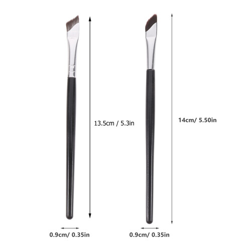 1 Set Angled Eyeliner And Eyebrow Cosmetic Brushes 1