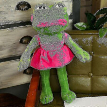(Pink) 45cm Funny Frog Plush Toy Magic Expression Pepe The Frog Sad Frog Collection Plush Stuffed Toys Christmas Birthday Gifts Plush[HsSs]z