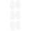 3 Pack Self-Adhesive Mirror Wall Stickers Oval Shaped Mirrors Bedroom 8