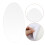 3 Pack Self-Adhesive Mirror Wall Stickers Oval Shaped Mirrors Bedroom 10
