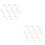 20 Pcs Bamboo Photo White Blank Board 6