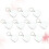 20 Pcs Bamboo Photo White Blank Board 8