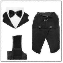(S) Dog Tuxedo Dog Suit Pet Suit Dress Dogs Tuxedo Wedding Party Suit