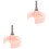 2Pièces Accessoire Rose Compact Pour Machine À Tricoter 3