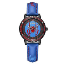 (Blue) Spiderman Watches Luminous Quartz Wrist Watch Analogue Kids Boys Girls Children Superhero Party Gifts JJM
